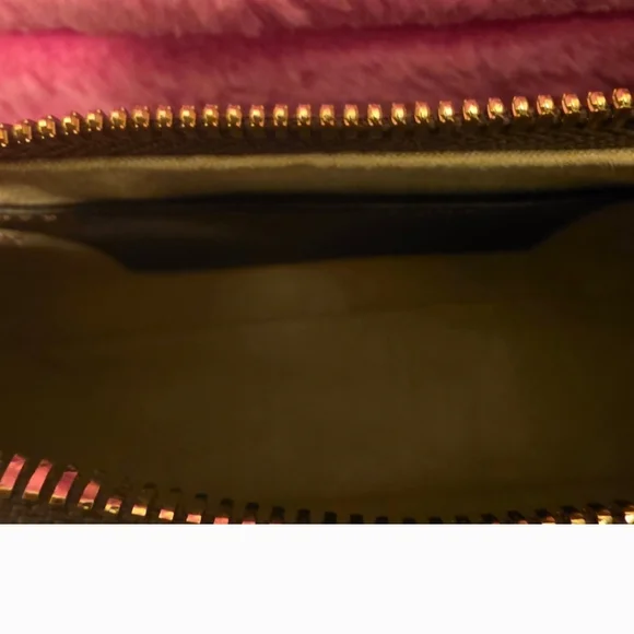 Beige and Gold Monogram Shoulder Bag - Picture 6 of 8